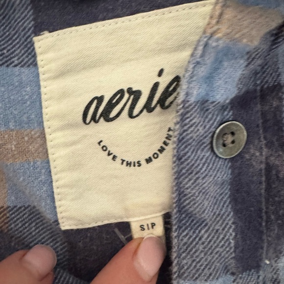 Aerie Anytime Fave Flannel Button Down - Picture 3 of 3